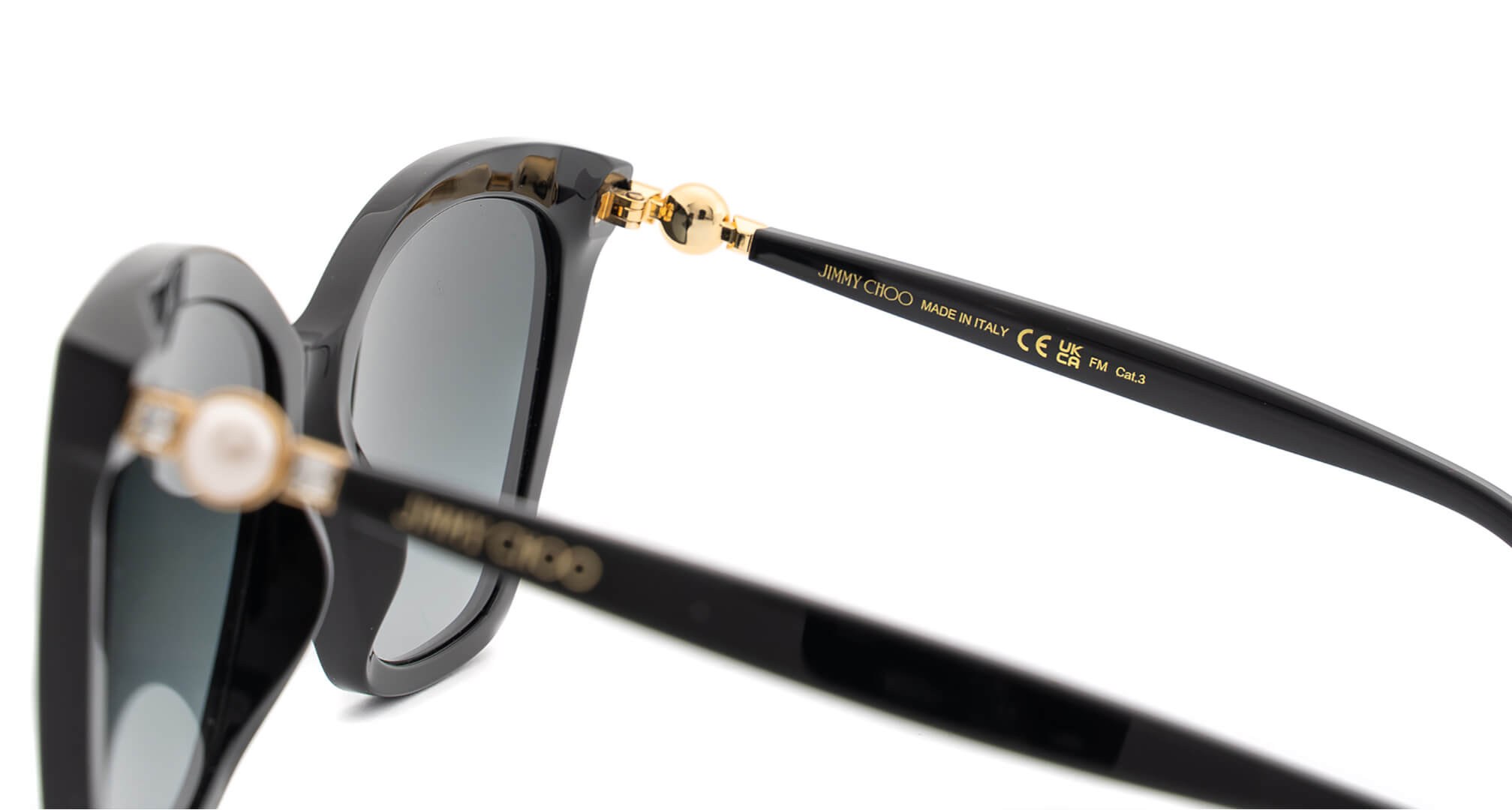 Lunettes de soleil Jimmy Choo avec marquage UKCA et CE