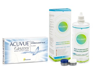 Acuvue Oasys (6 lenzen) + Solunate Multi-Purpose 400 ml