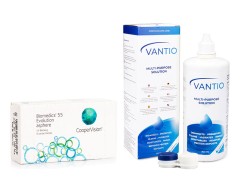 Biomedics 55 Evolution CooperVision (6 lenzen) + Vantio Multi-Purpose 360 ml met lenzendoosje