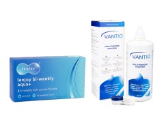 Lenjoy Bi-weekly Aqua+ (6 lentilles) + Vantio Multi-Purpose 360 ml avec étui