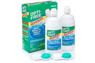 OPTI-FREE RepleniSH 2 x 300 ml avec étuis