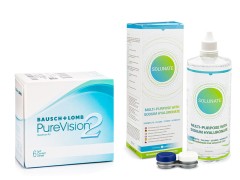 PureVision 2 (6 lenzen) + Solunate Multi-Purpose 400 ml met lenzendoosje