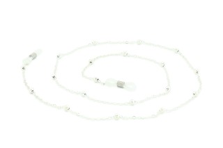 Chaîne pour lunettes argent