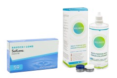 SofLens 59 (6 lentilles) + Solunate Multi-Purpose 400 ml avec étui