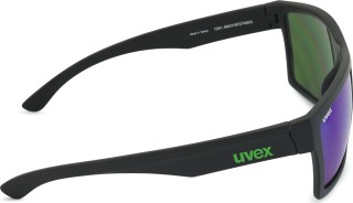 Uvex LGL 29 Black Mat/Mirror Green S5309472215 42754